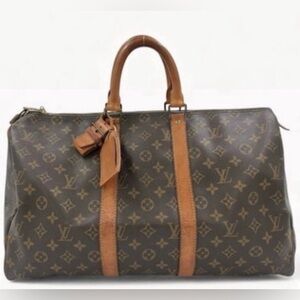 AUTHENTIC LOUIS VUITTON KEEPALL 45 TRAVEL DUFFEL BAG VINTAGE ESTATE FIND